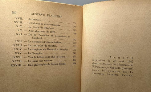 Gustave Flaubert / L'homme et son oeuvre --- avec hommage de l'auteur