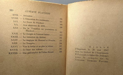 Gustave Flaubert / L'homme et son oeuvre --- avec hommage de l'auteur