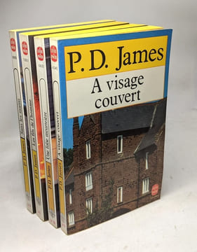 A visage couvert + Une folie meurtrière + Les fils de l'homme + Sans les mains --- 4 livres. James P-D