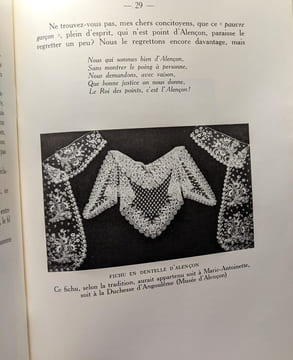 Différentes origines et diverses formes du Point et de la Dentelle d'Alençon. BOULARD Félix