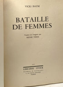 Bataille de femmes