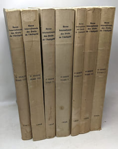 Revue internationale des droits de l'antiquité - 3e série (édité entre 1954 et 1969) - TOMES Ià XVI --- ! TOME II manquant