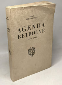 Agenda retrouvé 1892-1942 préface de Jean Wahl