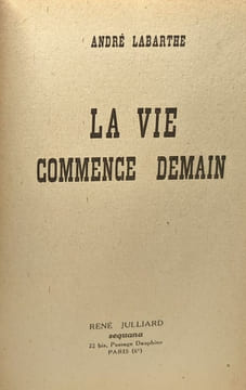 La vie commence demain. Labarthe
