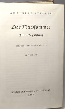 Erzählungen in der ursaffung + Mappe sonnenfinsternis wien + Studien I + Nachsommer + Witiko + Bunte stein späte erzählungen + erzählungen urfassung ...