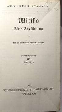 Erzählungen in der ursaffung + Mappe sonnenfinsternis wien + Studien I + Nachsommer + Witiko + Bunte stein späte erzählungen + erzählungen urfassung ...