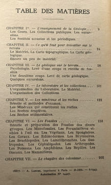 Formulaire Technique du Géologue. Ce Qu'il Faut Savoir sur l'Enseignement l'Observation sur le Terrain la Récolte l'Etude et la Conservation des ...