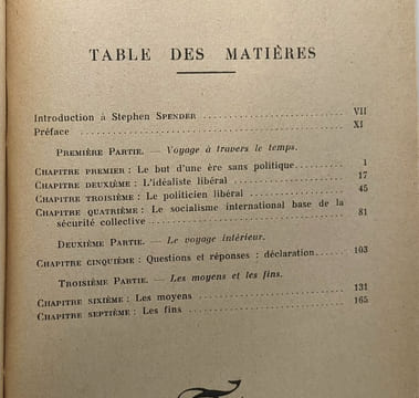 Au delà du libéralisme - écrits politiques. Spender Stephen