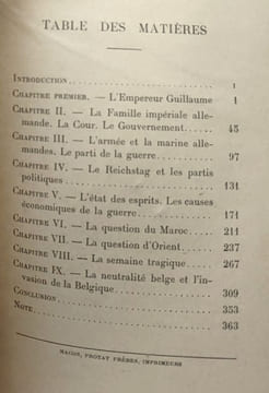 L'allemagne avant la guerre les causes et les responsabilités. Beyens Baron