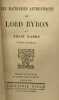 Les maitresses de Lord Byron. rabbe
