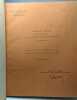 La guerre mondiale et ses problèmes de Wilhelm Crocrer - traduction des chapitres III et XI / Ecole supérieure de Gerre cours d'allemand Mai 1934 ...