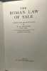 The roman law of sale. F. De Zulueta