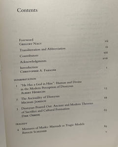 Masks of Dionysus (Myth and Poetics)