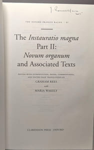 The Instauratio Magna Part II: Novum Organum and Associated Texts (Oxford English Texts 11 Band 11)