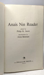 Ana-Is Nin Reader