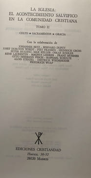Mysterium salutis Manual de teologia como historia de la salvacion --- La Iglesia IV/1 IV/2. Feiner Löhrer