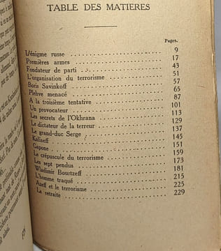 Le secret d'Azeff. Fervacque