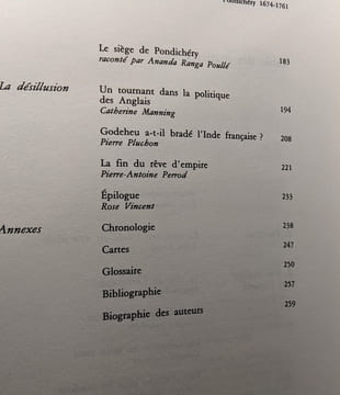Pondichery 1674-1761 L'Echec D'Un Reve D'Empire. Collectif