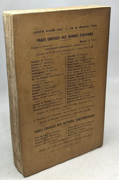 La Société française du XVIIè siècle. Lectures extraites des Mémoires et des Correspondances. PAUL BONNEFON