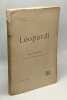 Giacomo Leopardi --- les grands écrivains étrangers. Paul Hazard