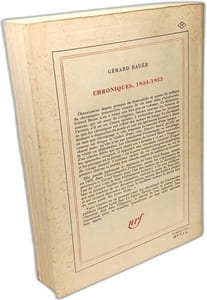Chroniques 1934-1953