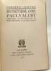 Entretiens avec Paul Valéry précédé d'une préface de Henri Bremond. Collection : Essais et curiosités littéraires. Frédéric Lefèvre