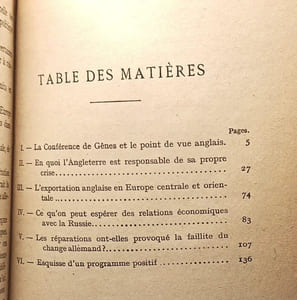 La France à Gènes - Un Programme Français De Reconstruction Économique De L'europe