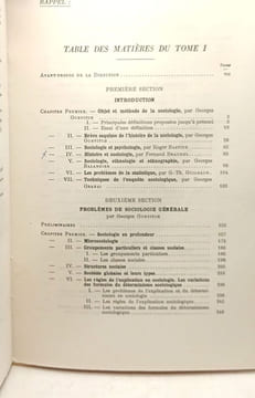Traité de sociologie. Tome premier. Introduction. Sociologie générale. Morphologie sociale. Sociologie économique. Sociologie industrielle + Tome ...