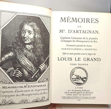 Mémoires de M. d'Artagnan Capitaine Lieutenant de la première compagnie des Mousquetaires du Roi. Complet en 3 volumes. Capitaine Lieutenant de la ...
