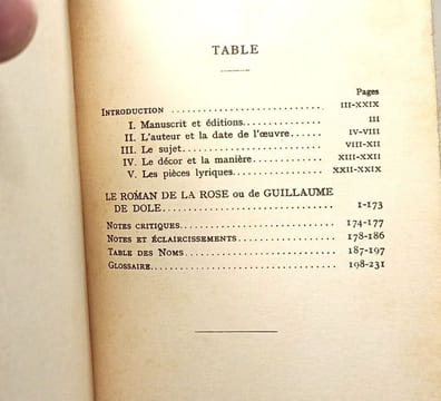 Le Roman de la Rose ou de Guillaume de Dole. Renart Jean Félix Lecoy
