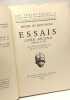Essais - MONTAIGNE - livre second Premier Volume: chapitres I à XII + Livre Premier Second Volume: chapitres XXVI à LVII / les textes français. Michel ...