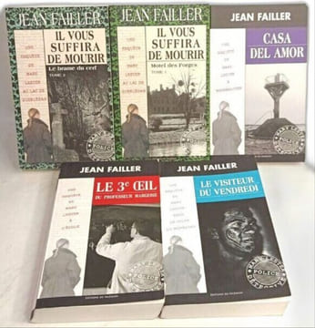 38 volumes édités entre 1998 et 2021 (voir description) - La cité des dogues; brume sous le grand pont; mort d'une rombière; aller simple pour ...