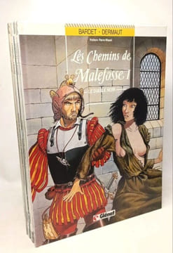 Chemins de malefosse - TOMES 1 à 4: le diable noir; L'attentement; La vallée de misère; Face de suie. Bardet+Dermaut
