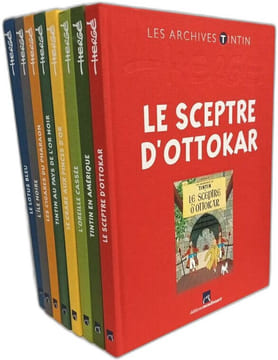 Le Sceptre d'Ottokar + Le lotus bleu + L'île noire + L'oreil cassée + Tintin en Amérique + Le crabe aux pinces d'or + Les cigares du Pharaon + Tintin ...