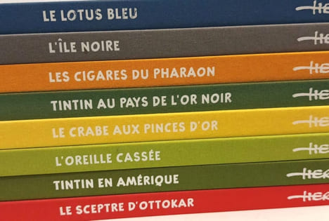 Le Sceptre d'Ottokar + Le lotus bleu + L'île noire + L'oreil cassée + Tintin en Amérique + Le crabe aux pinces d'or + Les cigares du Pharaon + Tintin ...