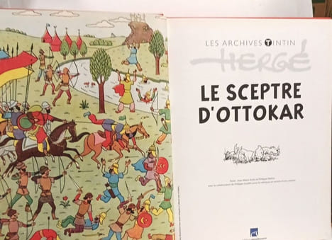 Le Sceptre d'Ottokar + Le lotus bleu + L'île noire + L'oreil cassée + Tintin en Amérique + Le crabe aux pinces d'or + Les cigares du Pharaon + Tintin ...