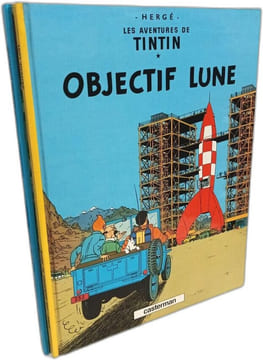 8 albums: On a marché sur la Lune; Le crabe aux pinces d'or; Tintin au pays de l'Or Noir; Les cigares du pharaon; Le trésor de Rackham le rouge; le ...