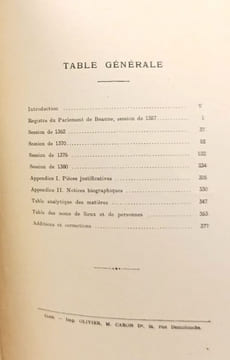 Registre des parlements de Beaune et de Saint-Laurent-lès-Chalon (1357-1380). Publié avec une introduction. PETOT (Pierre)