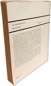 DE LA MESURE DE SOI L'EXAMEN DE CONSCIENCE CLINIQUE D'UN BIOLOGISTE. MENETRIER JACQUES