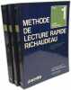 Méthode de lecture rapide Richaudeau - tome 1/ Cours théorique + tome 2/ Exercices de contrôle + tome 3/ Gammes et exercices d'entraînement. ...