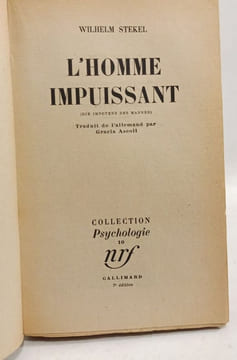 L'homme impuissant. Wilhelm Stekel