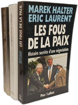 Rabin un assassinat politique + Les fous de la Paix + La démocratie d'Israël + Les relations secrètes israélo-palestiniennes --- 4 livres. Kapeliouk ...