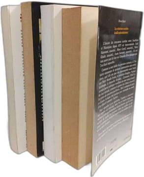 Rabin un assassinat politique + Les fous de la Paix + La démocratie d'Israël + Les relations secrètes israélo-palestiniennes --- 4 livres. Kapeliouk ...