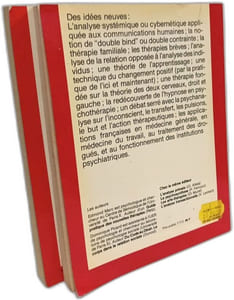 Le processus de changement en thérapie + L'école de Palo Alto --- 2 livres