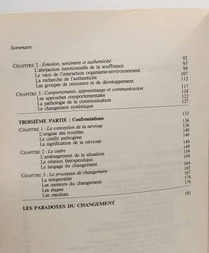 Le processus de changement en thérapie + L'école de Palo Alto --- 2 livres. Marc Edmond