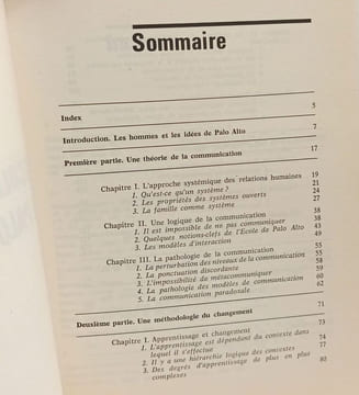 Le processus de changement en thérapie + L'école de Palo Alto --- 2 livres. Marc Edmond