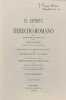 El espíritu del derecho romano en las diversas fases de su desarrollo. Rudolph Von Ihering