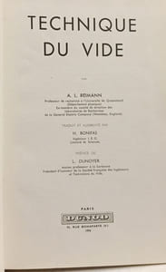 Technique du Vide