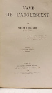 L'Ame de l'Adolescent - 5e éd