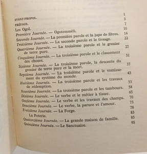 Dieu d'eau entretiens avec Ogotemmeli